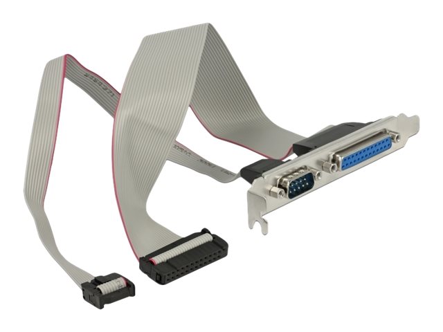 Delock Serielle / parallele Konsole - DB-9, DB-25 zu IDC 25-polig, 9-polig IDC (W)