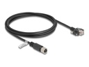 Delock Netzwerkkabel - 4-polig M12-D (W) zu RJ-45 (M)