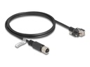 Delock Netzwerkkabel - 4-polig M12-D (W) zu RJ-45 (M)