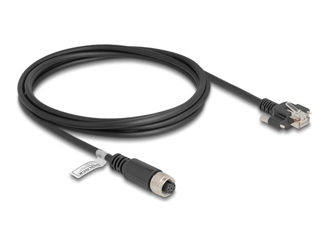 Delock Netzwerkkabel - 8-polig M12-A (W) zu RJ-45 (M)