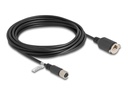 Delock Netzwerkkabel - 8 pin M12-X (W) zu RJ-45 (W)