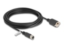 Delock Netzwerkkabel - M12 (4-polig) (W) zu RJ-45 (W)