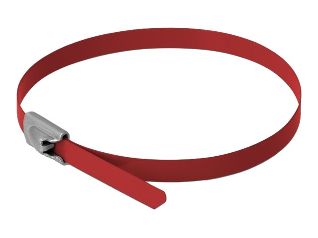 Delock Kabelbinder - 20 cm - Rot (Packung mit
