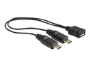 Delock USB-Kabel - Micro-USB Typ B (M) zu Micro-USB Typ B (W)