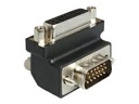 Delock Adapter DVI 24+5 female / VGA 15 pin male 90°angled - VGA-Adapter - HD-15 (VGA)