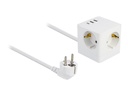 Delock Netzteil - 17 Watt - 3.4 A - 6 Ausgabeanschlussstellen (2 x USB, USB-C, 3 x Stecker CEE 7/3)