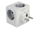 Delock Netzteil - 16 A - 6 Ausgabeanschlussstellen (2 x 9-polige USB Typ A, USB-C, 3 x Stecker CEE 7/3)