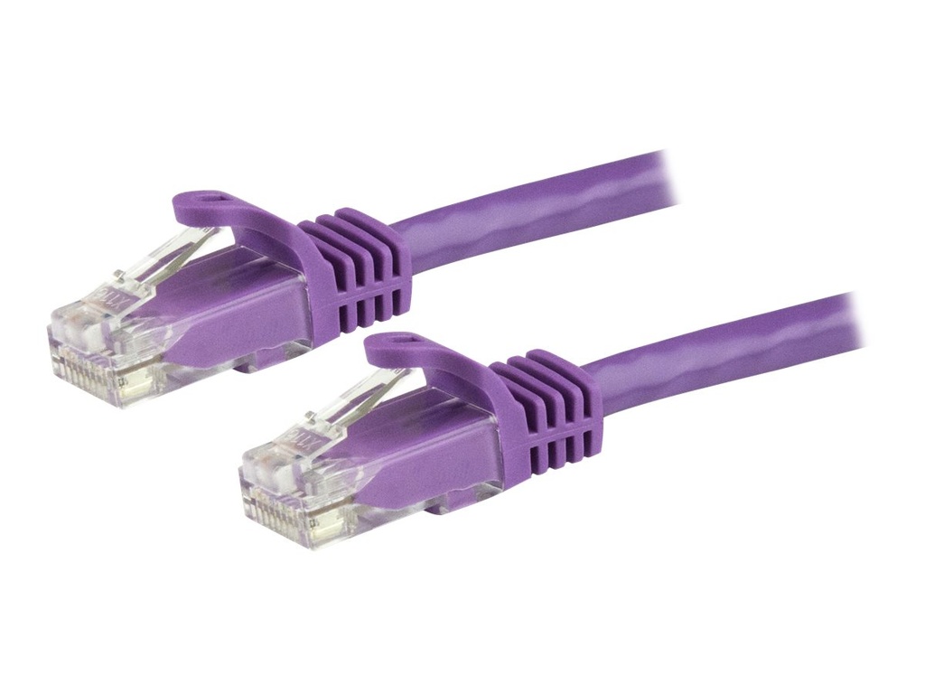 StarTech.com 7,5m CAT6-Kabel - Patchkabel - lila - violett - Snagless - Patch-Kabel - RJ-45 (M)
