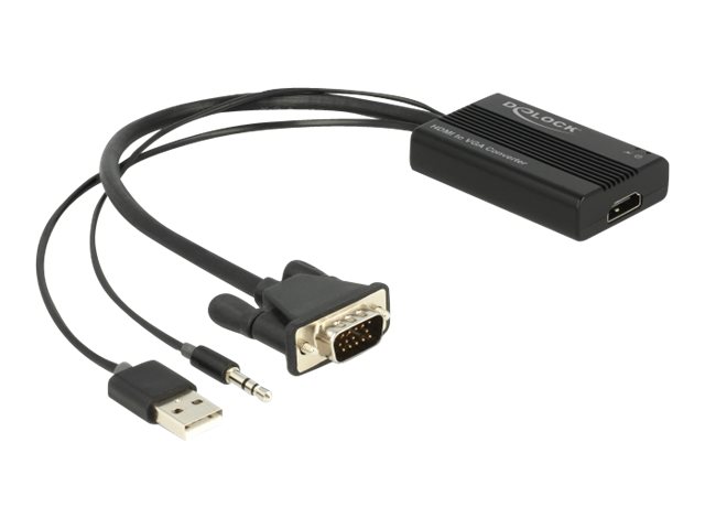 Delock Spannungsversorgungs-/Audio-/Videoadapter - HD-15 (VGA)