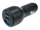 Mobilis Auto-Netzteil - universell - 95 Watt - 3 A (2 x USB-C, USB Typ A)