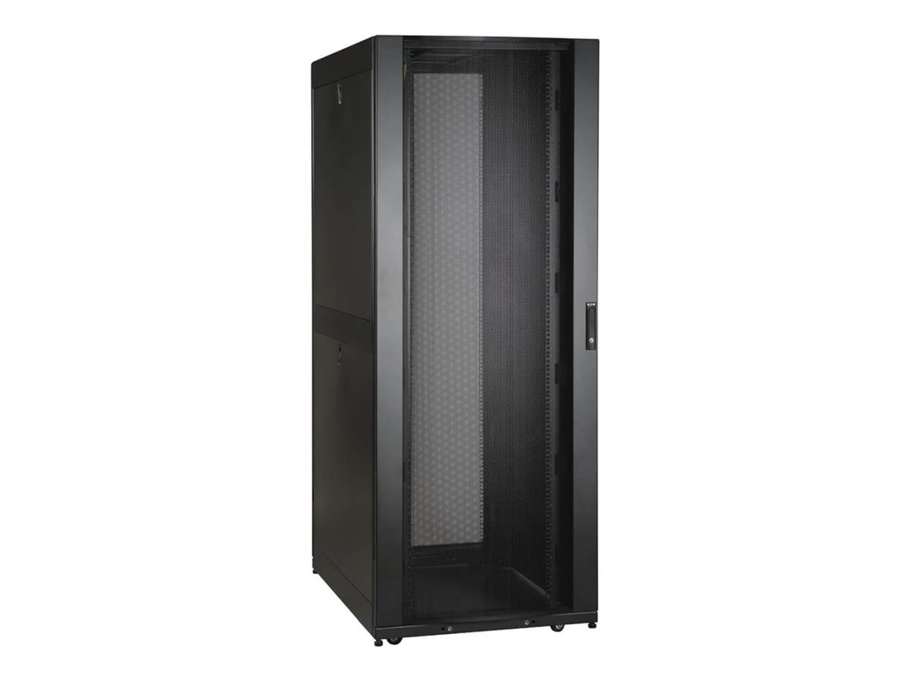 Eaton Tripp Lite Series SmartRack Rack Enclosure Cabinet 42U Standard-Depth Extra-Wide with Doors and Side Panels