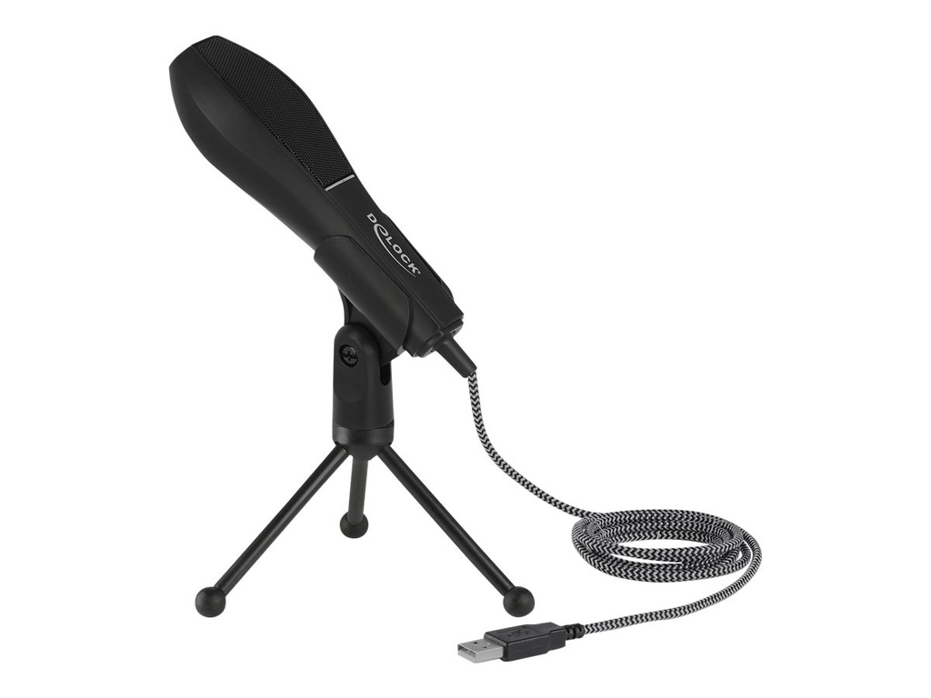 Delock Mikrofon - USB - Schwarz