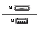 Zebra USB-Kabel - 24 pin USB-C (M) schraubbar zu USB (M)