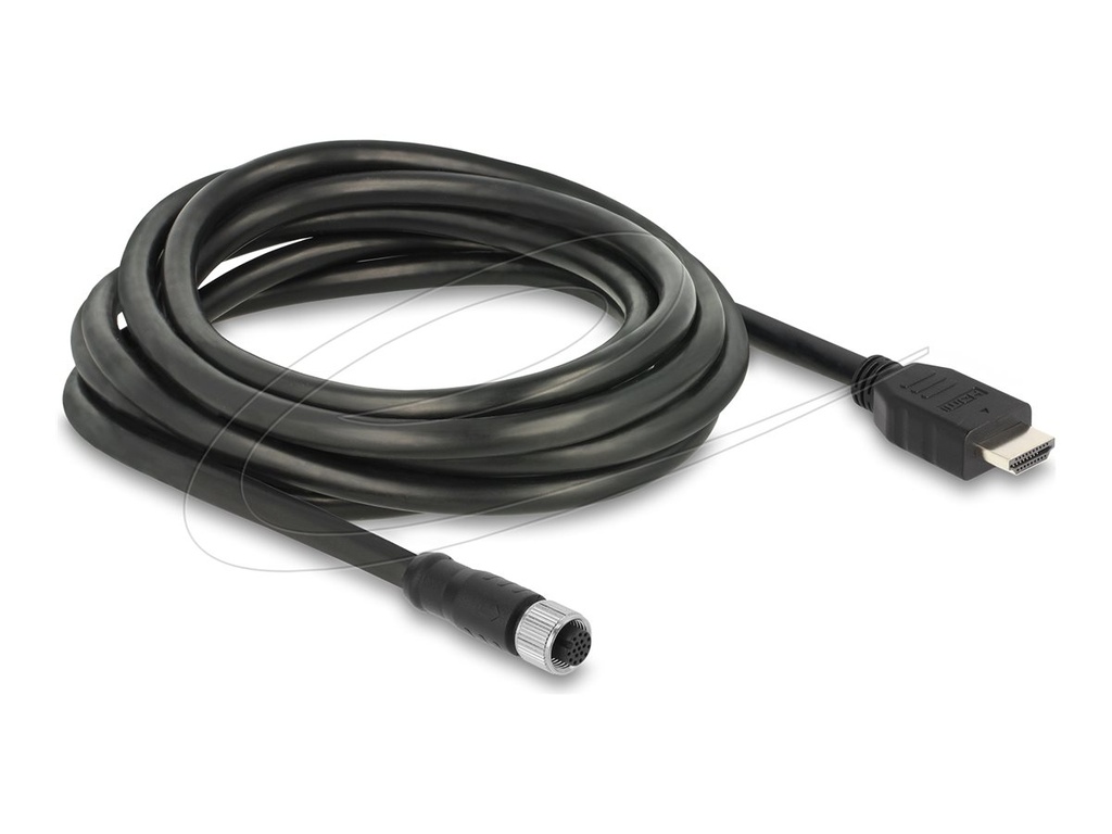 Delock Adapterkabel - 17 pin M12 weiblich zu