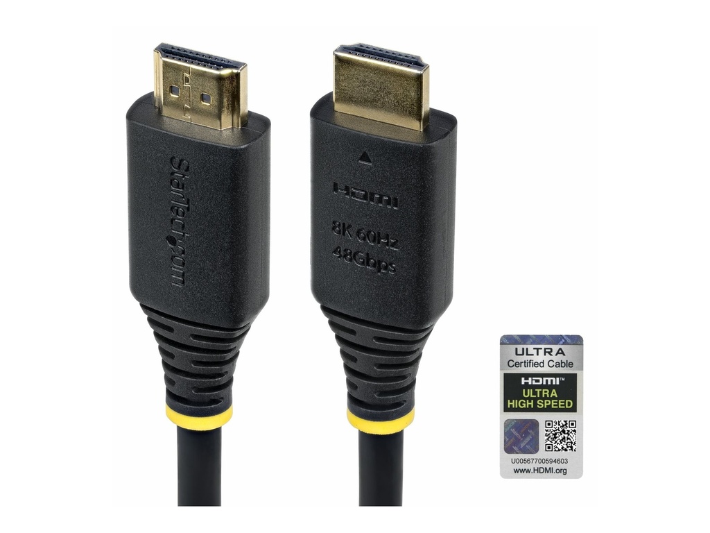 StarTech.com Ultra High Speed - HDMI-Kabel - HDMI männlich zu HDMI männlich - 2 m - abgeschirmt - Schwarz - passiv, 4K120Hz Unterstützung, 8K60Hz (7680 x 4320)