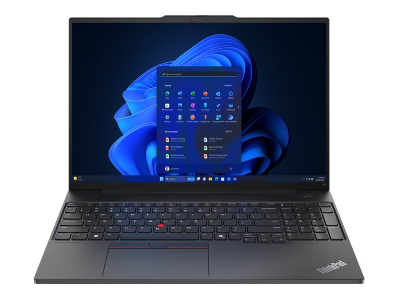 Lenovo ThinkPad E16 Gen 2 21MA - 180°-Scharnierdesign - Intel Core Ultra 5 125H - Win 11 Pro - Intel Arc Graphics - 16 GB RAM - 512 GB SSD TCG Opal Encryption 2, NVMe - 40.6 cm (16")