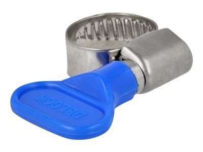 Delock Schlauchschelle - geeignet für 10 - 16 mm Schlauch - Blau (Packung mit 10)