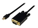 StarTech.com 1,8m Mini DisplayPort auf VGA Kabel - mDP auf VGA Adapter/ Konverter bis zu 1920x1200 - St/St - Schwarz - Adapterkabel - Mini DisplayPort (M)
