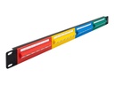 Delock Patch Panel - Schrankmontage - CAT 5e - RJ-45 X 24 - Blau, Gelb, Rot, grün - 1U - 48.3 cm (19")