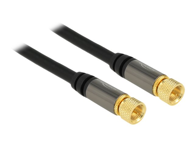 Delock HF-Kabel - F-Stecker männlich zu F-Stecker