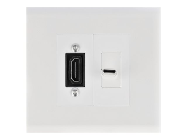 [81315] Delock Easy 45 - Rahmen - 2 Module - weiß