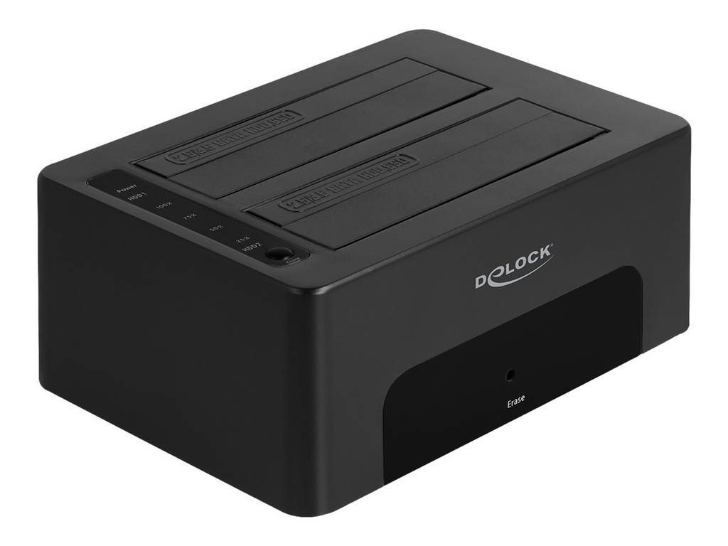 Delock HDD / SSD Dockingstation Schächte: 2 - 2,5" / 3,5" gemeinsam genutzt (6.4 cm, 8.9 cm)