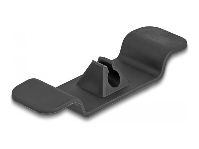 Delock Kabelhalter - selbstklebend - Schwarz (Packung mit 3)