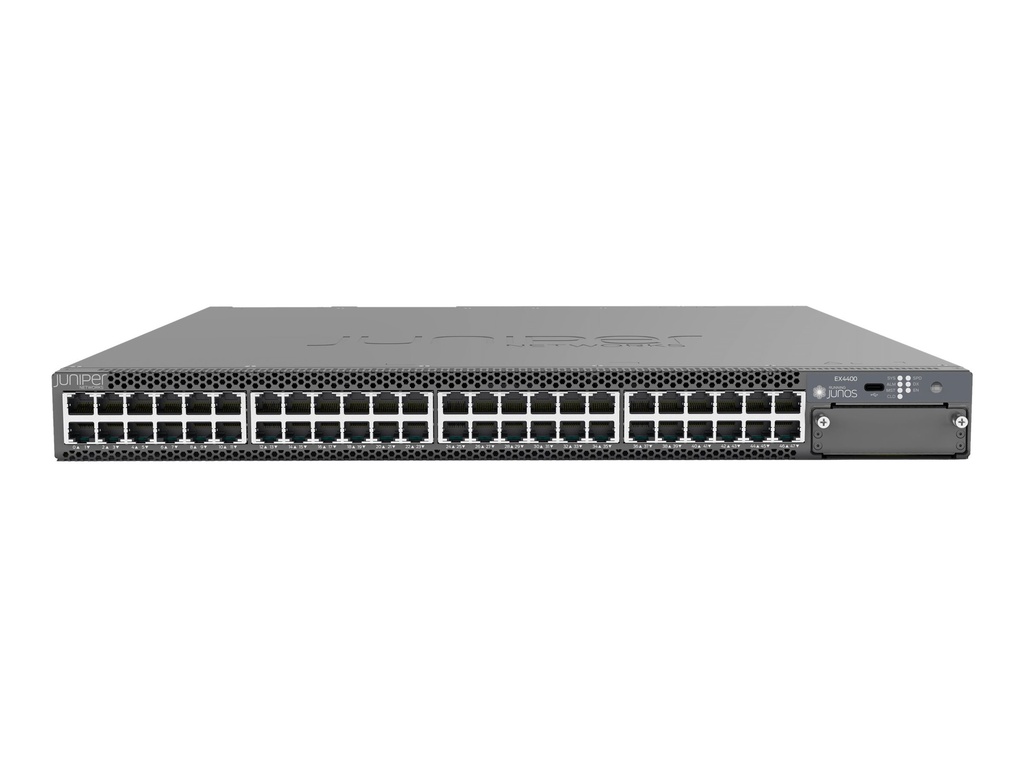 Juniper EX Series EX4400-48T - Switch - L3 - managed - 48 x 10/100/1000 + 2 x 100 Gigabit (Uplink / Stacking)