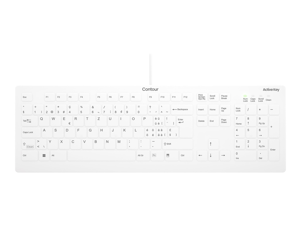 Cherry Contour Active Key AK-C8112 - Tastatur - medizinisch