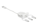 Delock Easy - Lightning-Kabel - USB männlich zu Micro-USB Typ B, Lightning, USB-C männlich