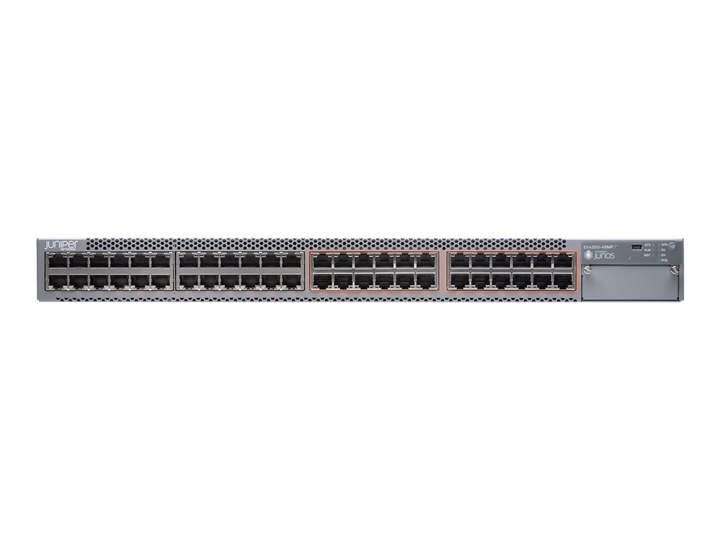 Juniper EX Series EX4300-48MP - Switch - L3 - managed - 24 x 10/100/1000 + 24 x 100/1000/2.5G/5G/10GBase-T (PoE++)