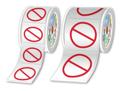 Brother Vinyl - 50 mm Durchmesser 500 Etikett(en) (1 Rolle(n)