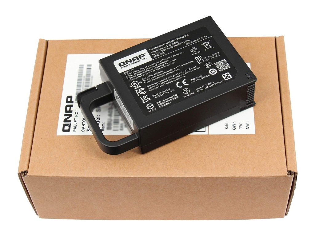 [BBU-A03-3200MAH] QNAP BBU-A03-3200MAH - Notfallbatterie - 3200
