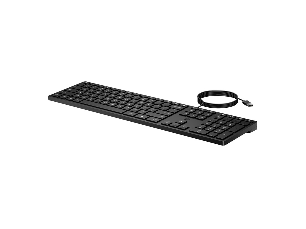 HP Desktop 320K - Tastatur - 3-Zonen-Layout, flache Tastenreise