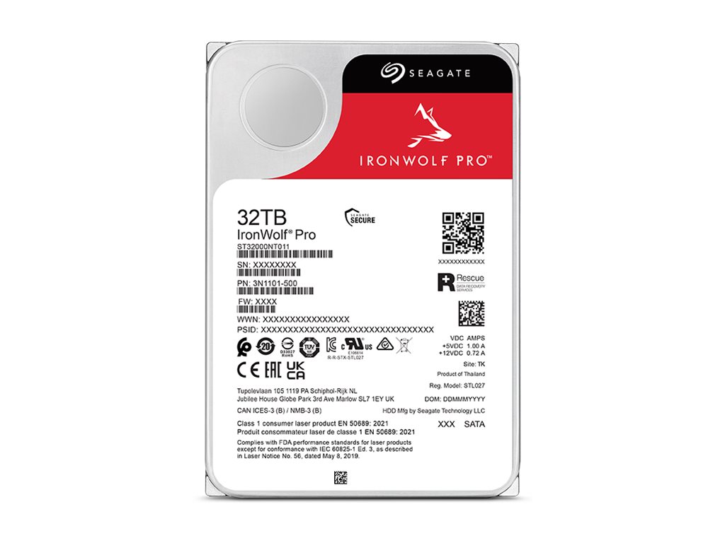Seagate IronWolf Pro ST32000NT000 - Festplatte - 32 TB - intern - 3.5" (8.9 cm)