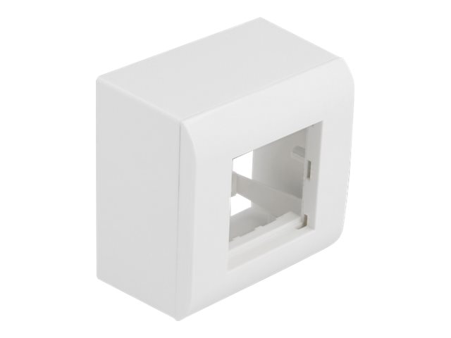 Delock Easy 45 - Aufputzbox - 2 Module - weiß