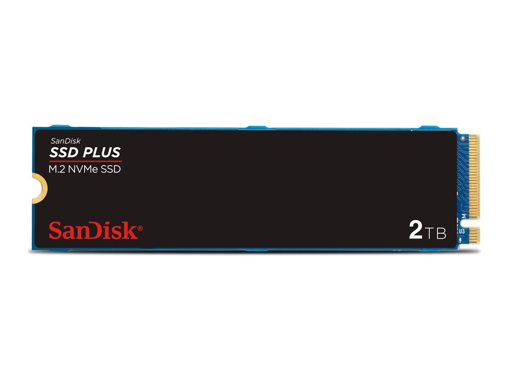 SanDisk SSD PLUS - SSD - 2 TB - intern - M.2 2280 - PCIe 3.0 (NVMe)