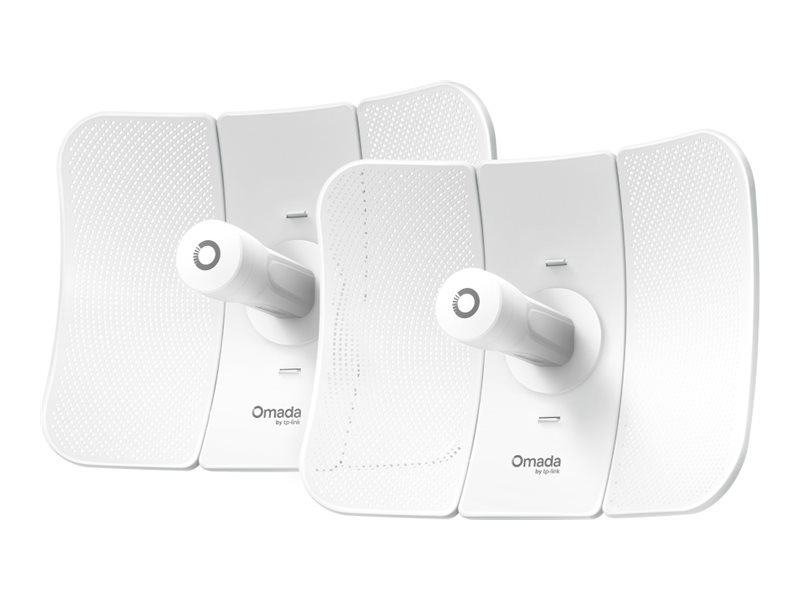 TP-LINK Omada Beam Bridge 5 UR KIT V1 - Wireless Bridge - 1GbE, PTP - Wi-Fi 5 - 5 GHz - Cloud-verwaltet - stangenmontierbar (Packung mit 2)