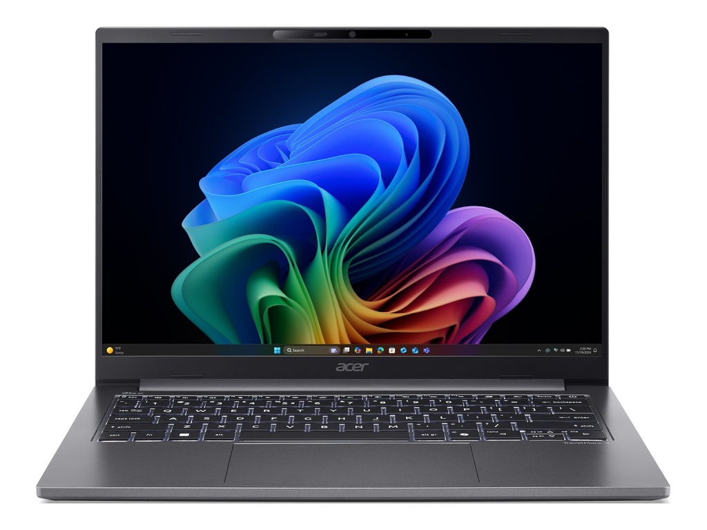 Acer TravelMate X4 14 AI TMX414-51-TCO - 180°-Scharnierdesign - Intel Core Ultra 5 226V / 2.1 GHz - Win 11 Pro - Arc Graphics 130V - 16 GB RAM - 512 GB SSD NVMe, QLC - 35.6 cm (14")