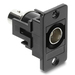 Delock Panel Mount BNC Buchse zu schwarz - Kabel