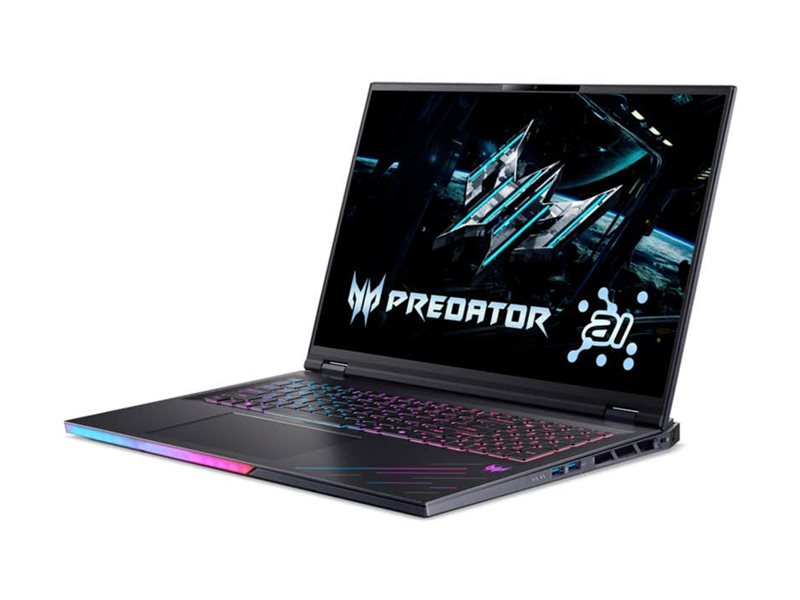 Acer Predator Helios 18 AI PH18-73 - Intel Core Ultra 9 275HX / 2.7 GHz - Win 11 Pro - GeForce RTX 5090 - 192 GB RAM - 2.048 TB SSD NVMe + 2.048 TB M.2 SSD Self-Encrypting Drive, NVM Express (NVMe)