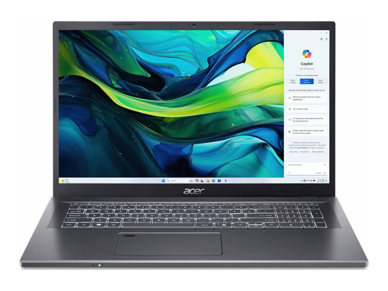 Acer Aspire 17 A17-51GM - Intel Core 7 150U / 1.8 GHz - Win 11 Home - GF RTX 2050 - 32 GB RAM - 1.024 TB SSD NVMe - 43.9 cm (17.3")