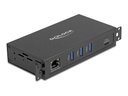 Delock Hub - RJ45, 1,5 kV Isolation - 3 x USB 3.2 Gen 1 + 1 x USB-C 3.2 Gen 1 (Spannungsversorgung)