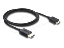 Delock High Speed - HDMI-Kabel - HDMI männlich zu 19-poliger Mini-HDMI männlich - 1 m - dreifach abgeschirmtes Koaxialkabel - Schwarz - 8K60Hz (7680 x 4320)