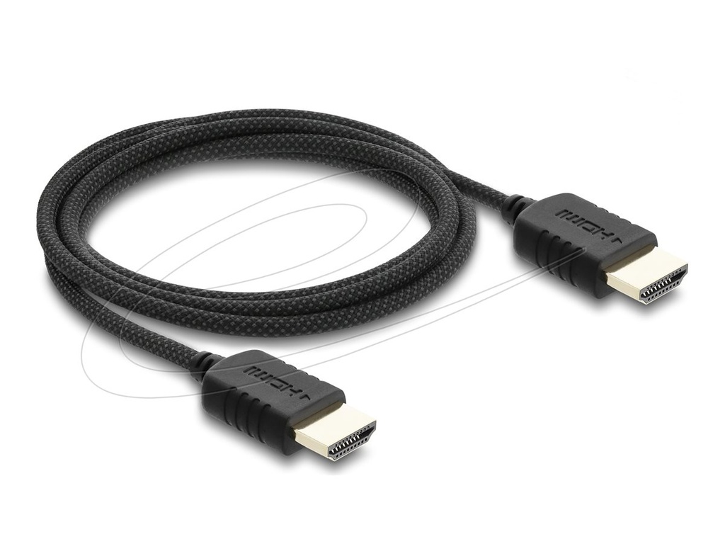 Delock High Speed - HDMI-Kabel - HDMI männlich zu HDMI männlich - 2 m - dreifach abgeschirmtes Koaxialkabel - Schwarz - 8K60Hz (7680 x 4320)