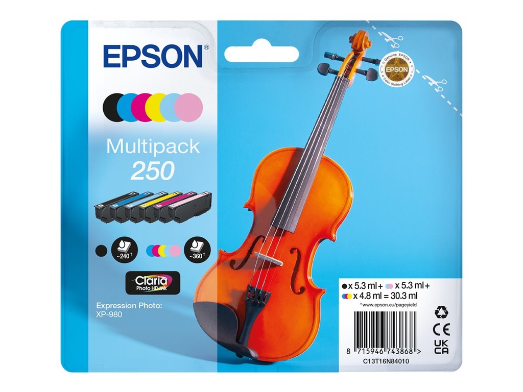 Epson 250 Multipack - 6er-Pack - Schwarz, Gelb