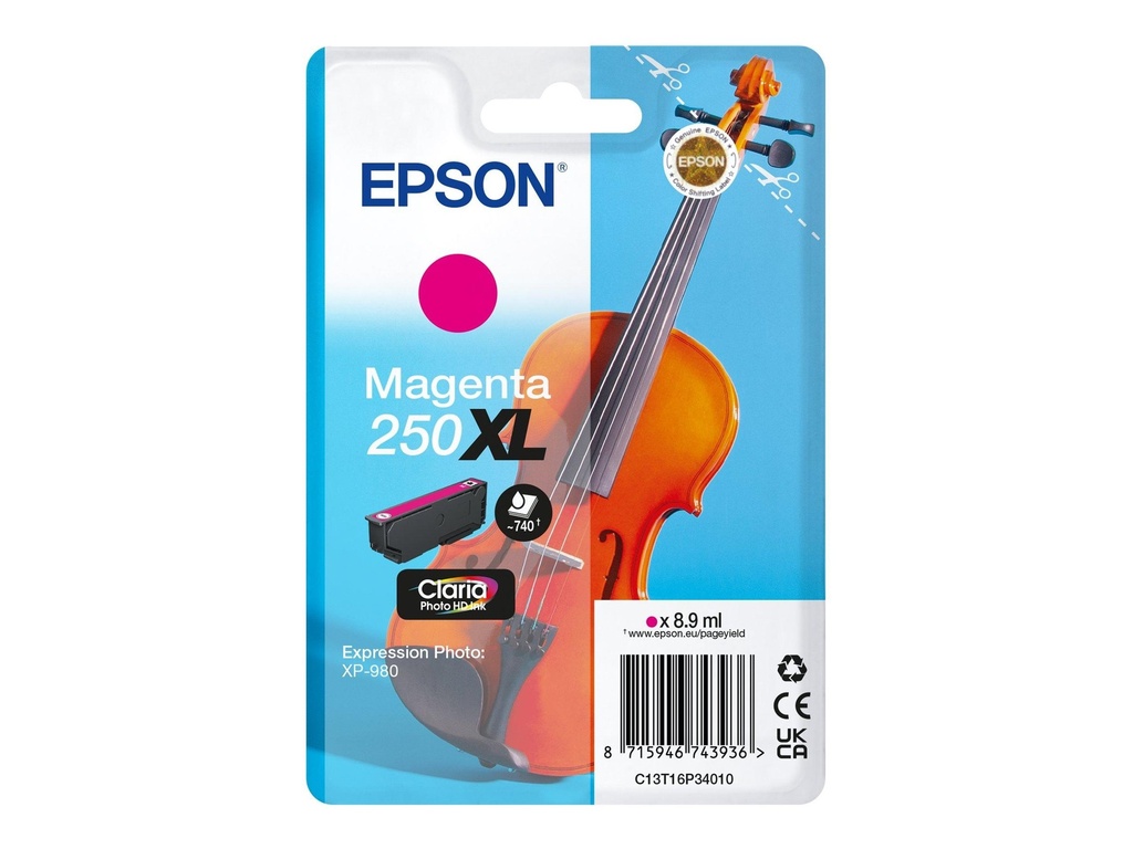 [C13T16P34010] Epson 250XL - 8.9 ml - XL - Magenta - original