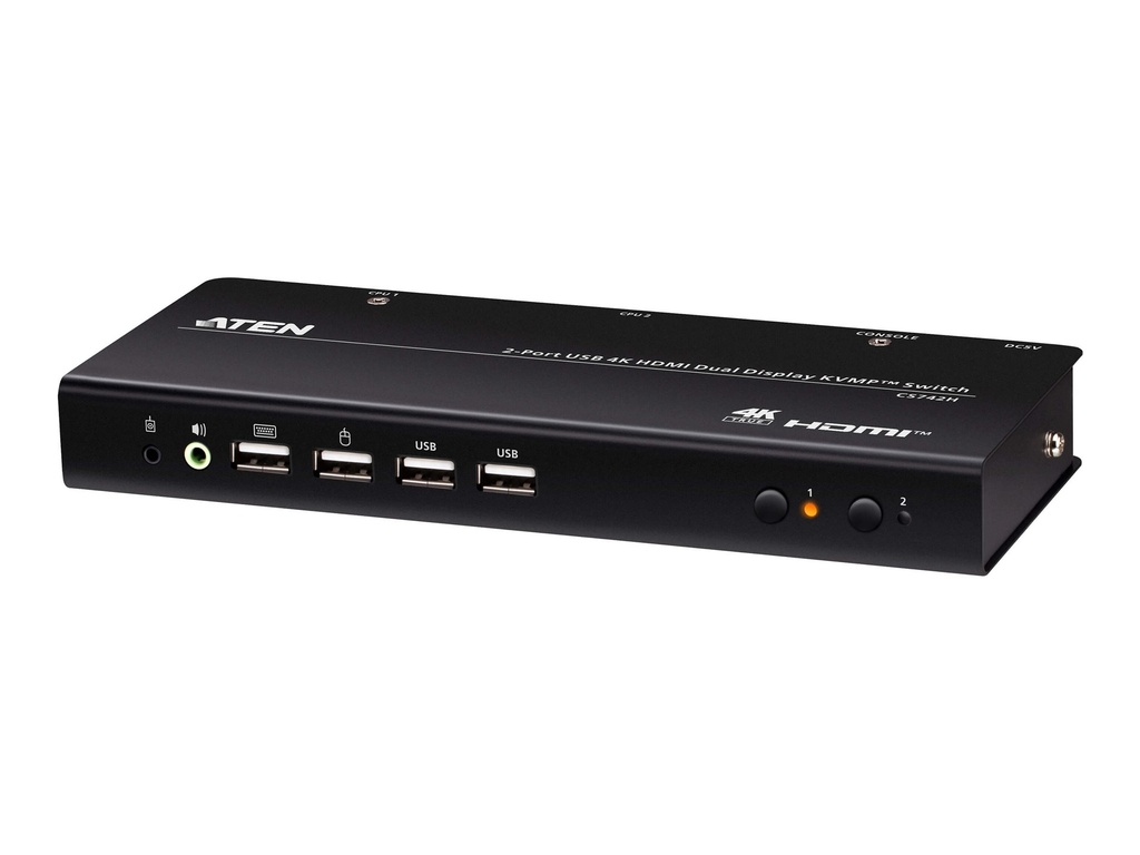 ATEN CS742H - KVM-/Audio-/USB-Switch - 4 x KVM/Audio/USB