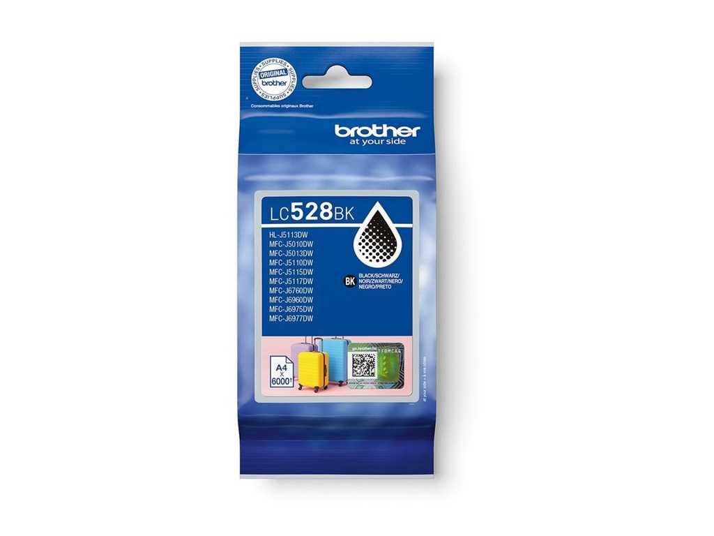 [LC528BK] Brother LC528BK - Schwarz - original - Kissenverpackung