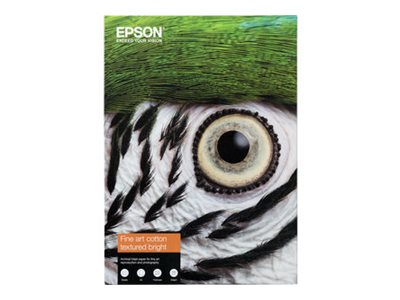 Epson Fine Art Bright II - Baumwolle - strukturiert matt - 515 Mikron - hochweiß - A3 Plus (329 x 483 mm)
